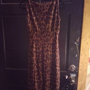 LAUREN BY RALPH LAUREN LEOPARD PRINT DRESS